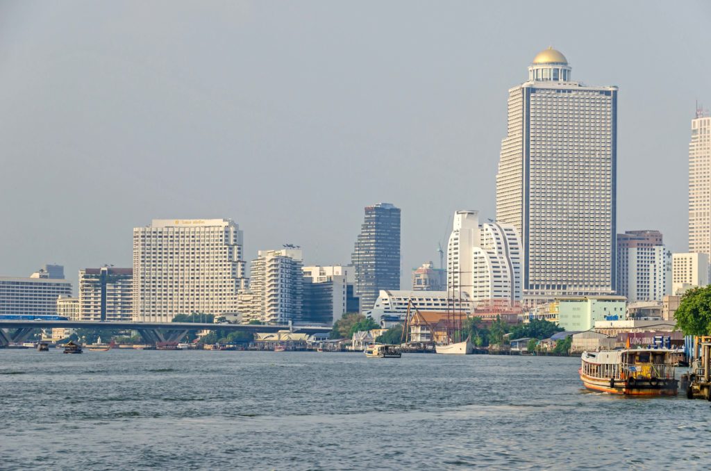 vue de la chao praya bangkok