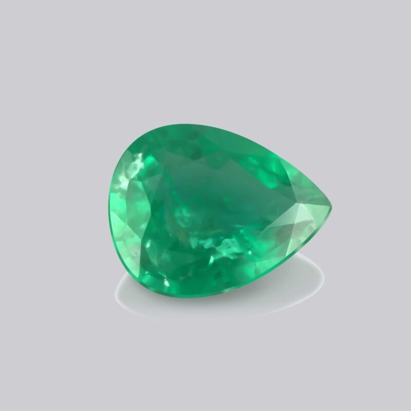emeraude verte poire zambie mygem pierre precieuse verte