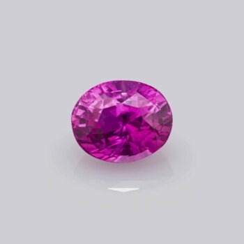 saphir rose intense mahenge non chauffé oval mygem precieux rare