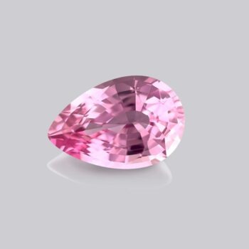 spinelle rose intense naturel taille poire haute joaillerie bijoutier createur