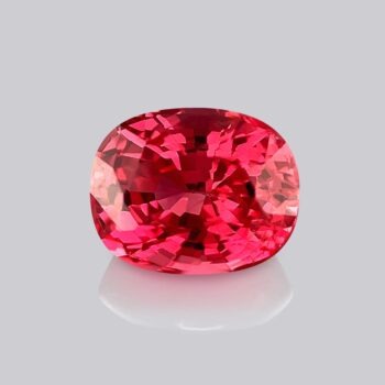 spinelle rouge rose coussin