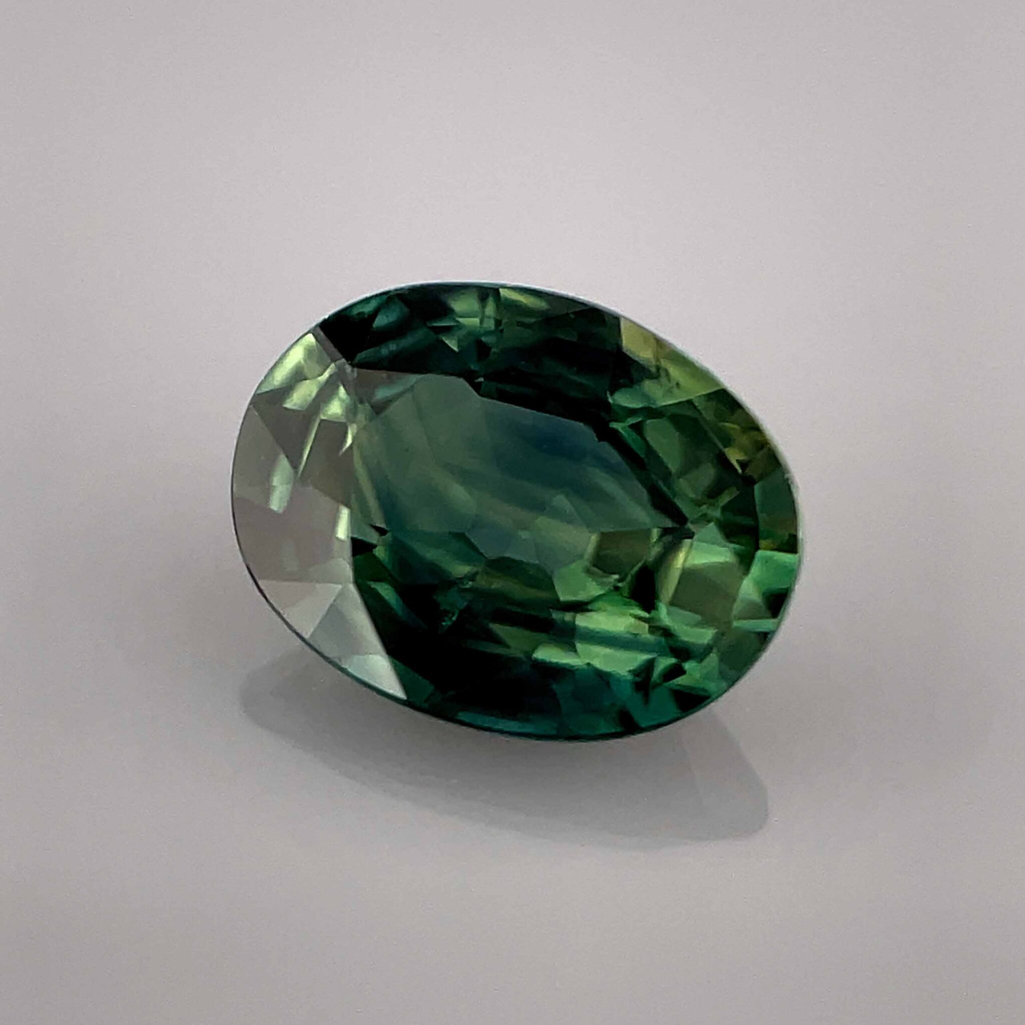 Saphir Vert-bleu Australie Naturel 2,12 Carats - Pierre Précieuse Chauffée - Rare