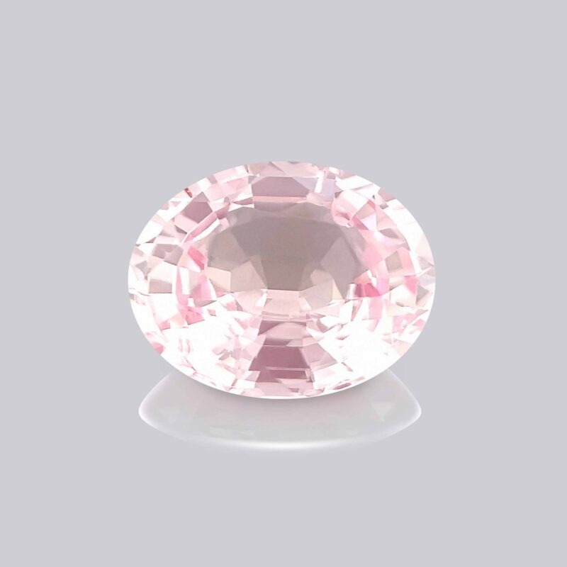 saphir rose pastel oval