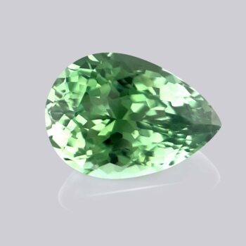 green tourmaline pear shape