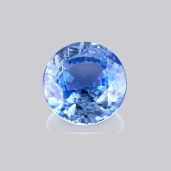 saphir bleu ceylan rond brillant