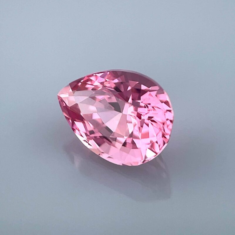 pink spinel pear shape from vietnam