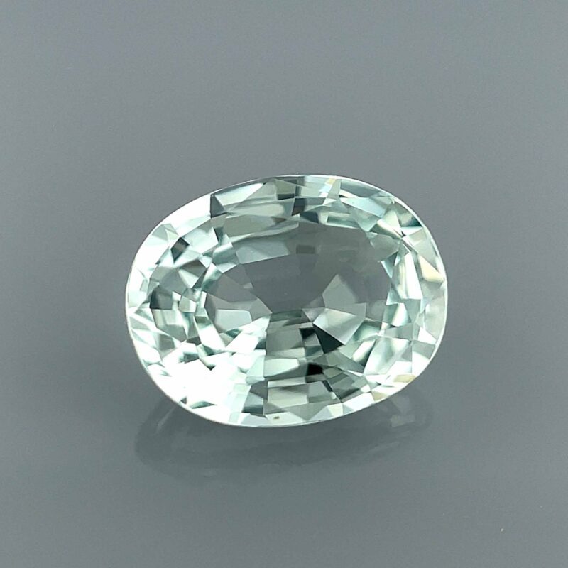 pastel green sapphire unheated oval