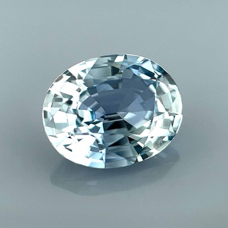 unheated pastel blue sapphire oval cut