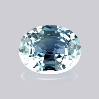 saphir bleu naturel non chauffé taille ovale