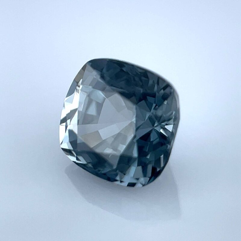 natural unheated greyish blue spinel cushion