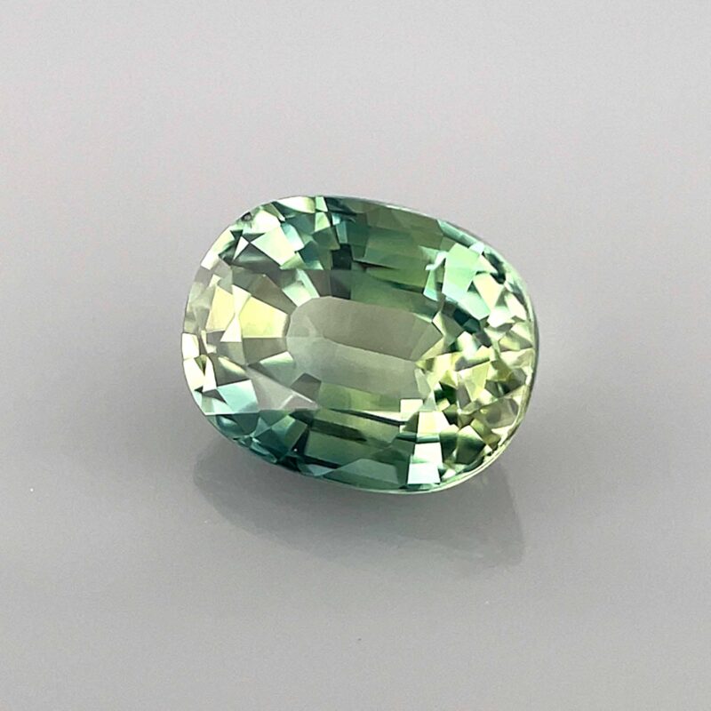 green sapphire oval cut