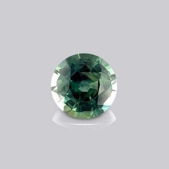 saphir teal naturel taille rond