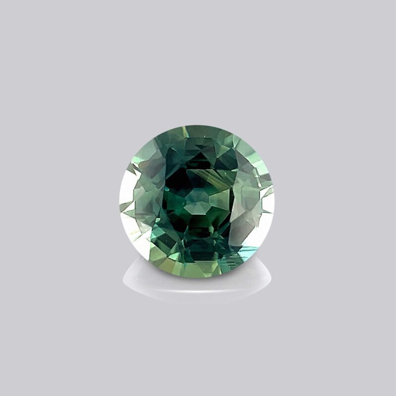saphir teal naturel taille rond