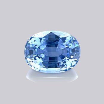 saphir bleu naturel taille ovale origine ceylan