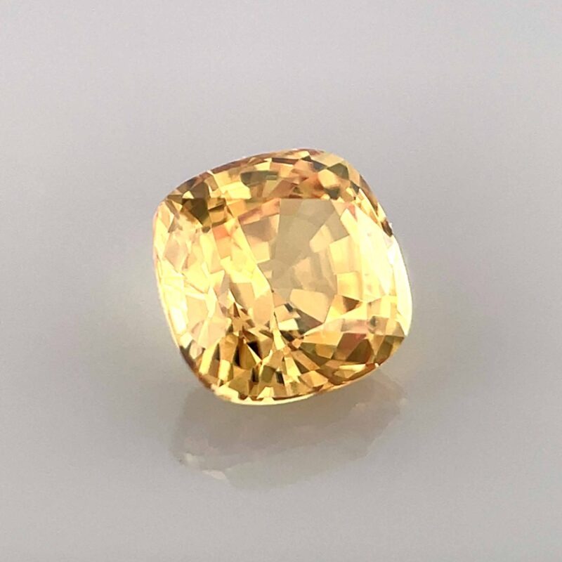natural unheated golden yellow sapphire