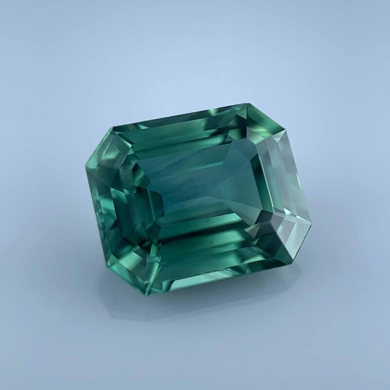 teal sapphire certified emerald cut gemstone masterpiece amazing rare ring jewel