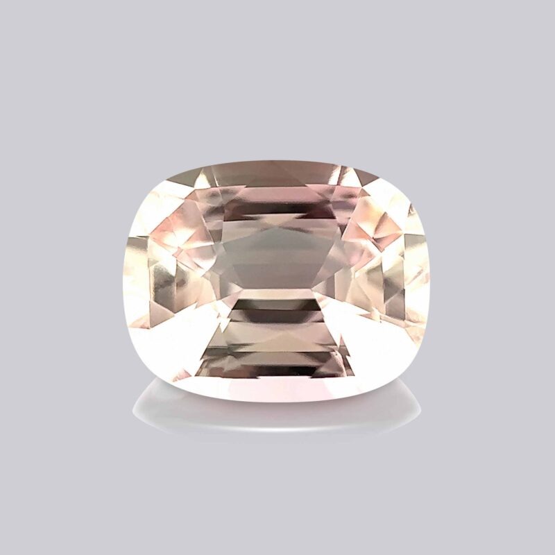 tourmaline rose pêche coussin joaillerie pierre fine pierre précieuse rose