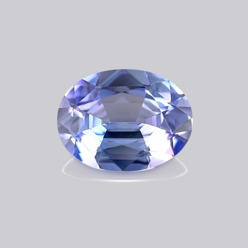 tanzanite bleue naturelle non chauffée oval rare luxe pierre précieuse haute joaillerie