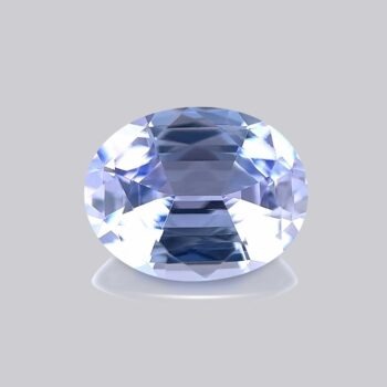 tanzanite bleu violet naturelle non chauffé pierre fine gemme ovale