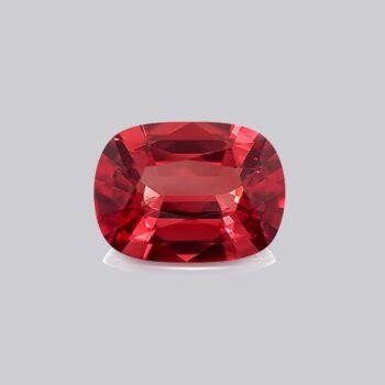 spinelle rouge intense naturel coussin rare investissement pierre precieuse gemme