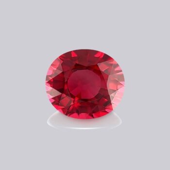 spinelle rouge intense naturel certifié oval rare investissement haute joaillerie
