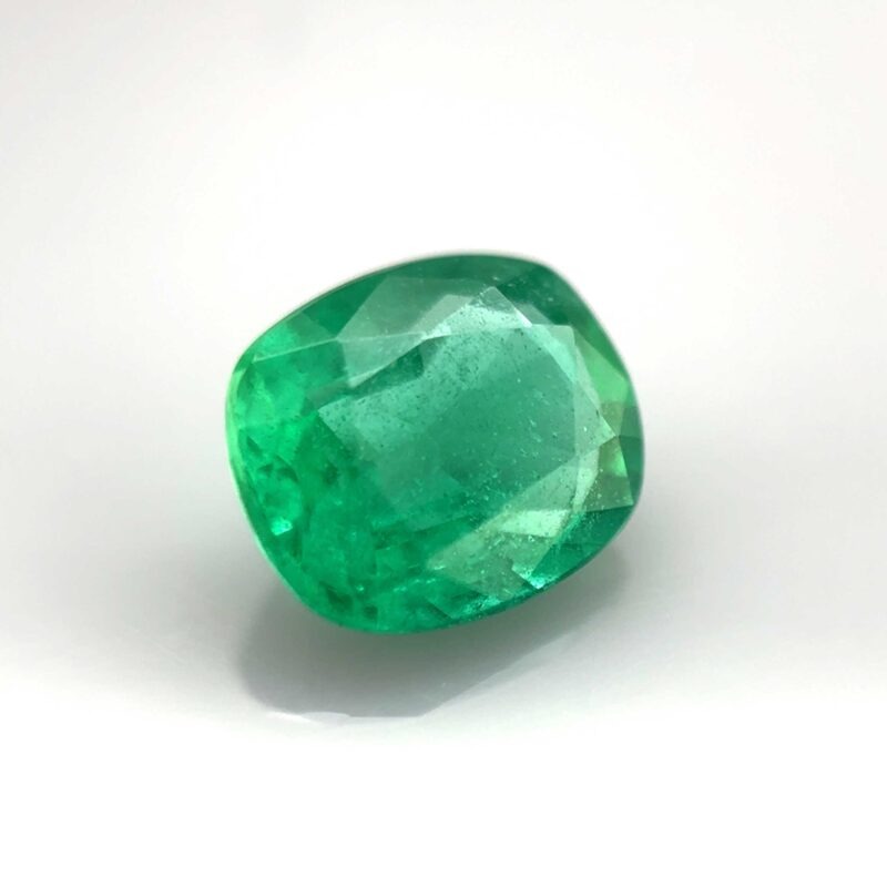 natural intense green emerald cushion rare jewel ring gemstone mygem