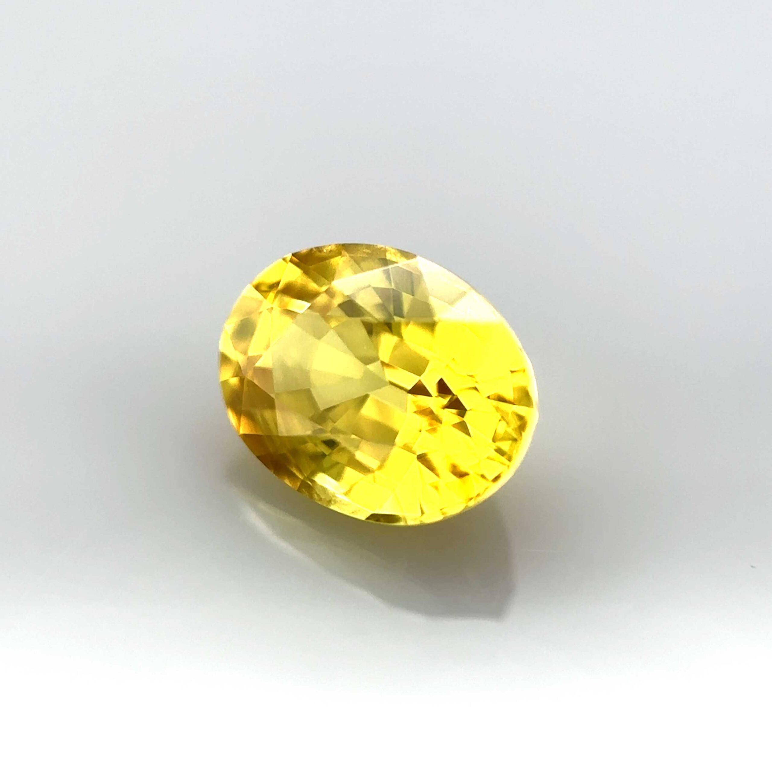 yellow sapphire natural unheated certified oval cut Australia top natural stone yellow gemstone