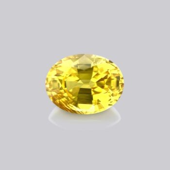saphir jaune naturel oval certifié australie mygem pierre précieuse jaune gemme jaune