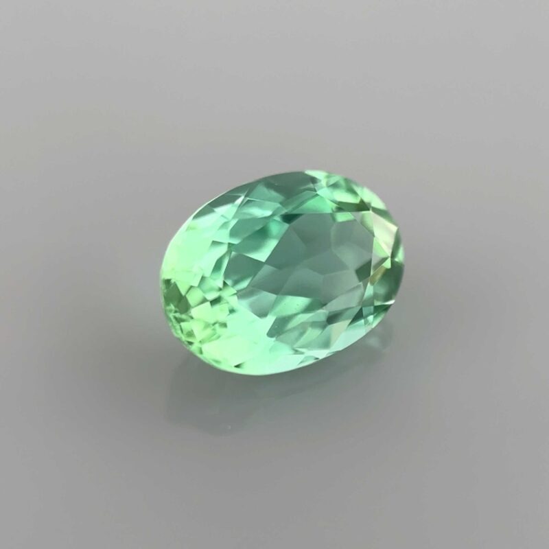 green bleu lagoon tourmaline oval afganistan gemstone mygem
