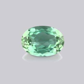 tourmaline bleu vert lagon ovale pierre fine pierre précieuse verte mygem