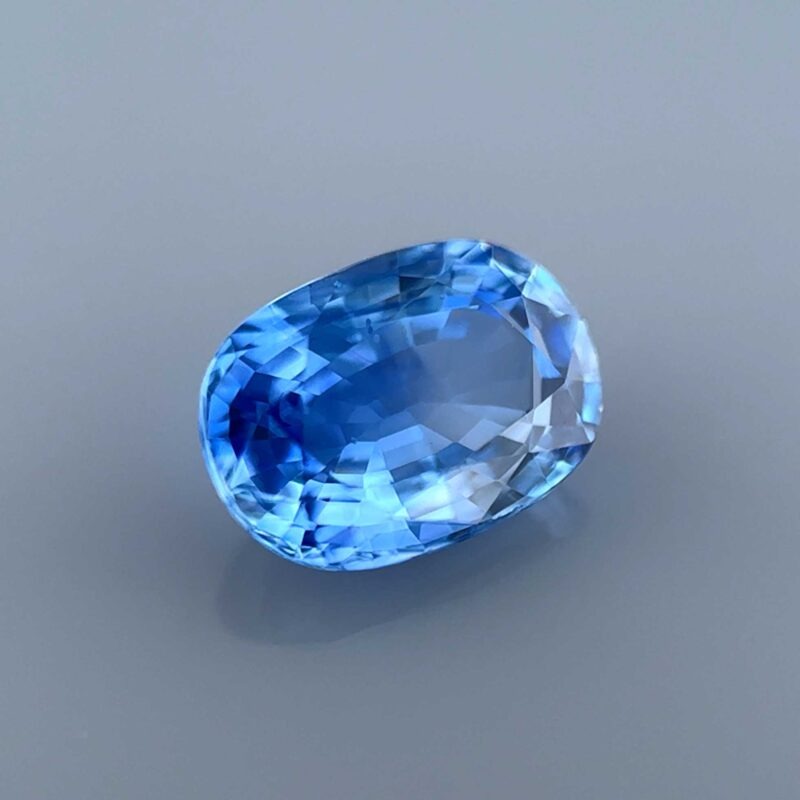 natural intense blue sapphire oval certified mygem blue stone natural gemstone