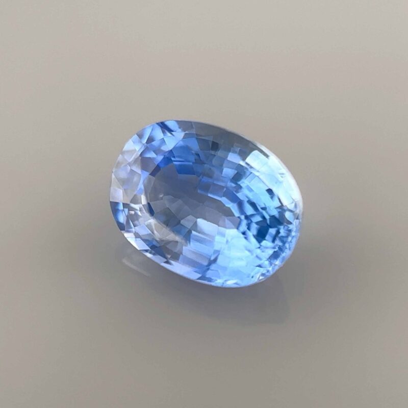 cornflower blue sapphire certified oval blue gemstone ring