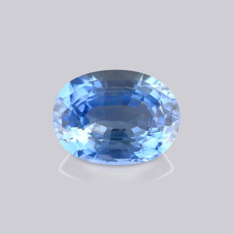saphir bleu cornflower oval pierre précieuse bleue