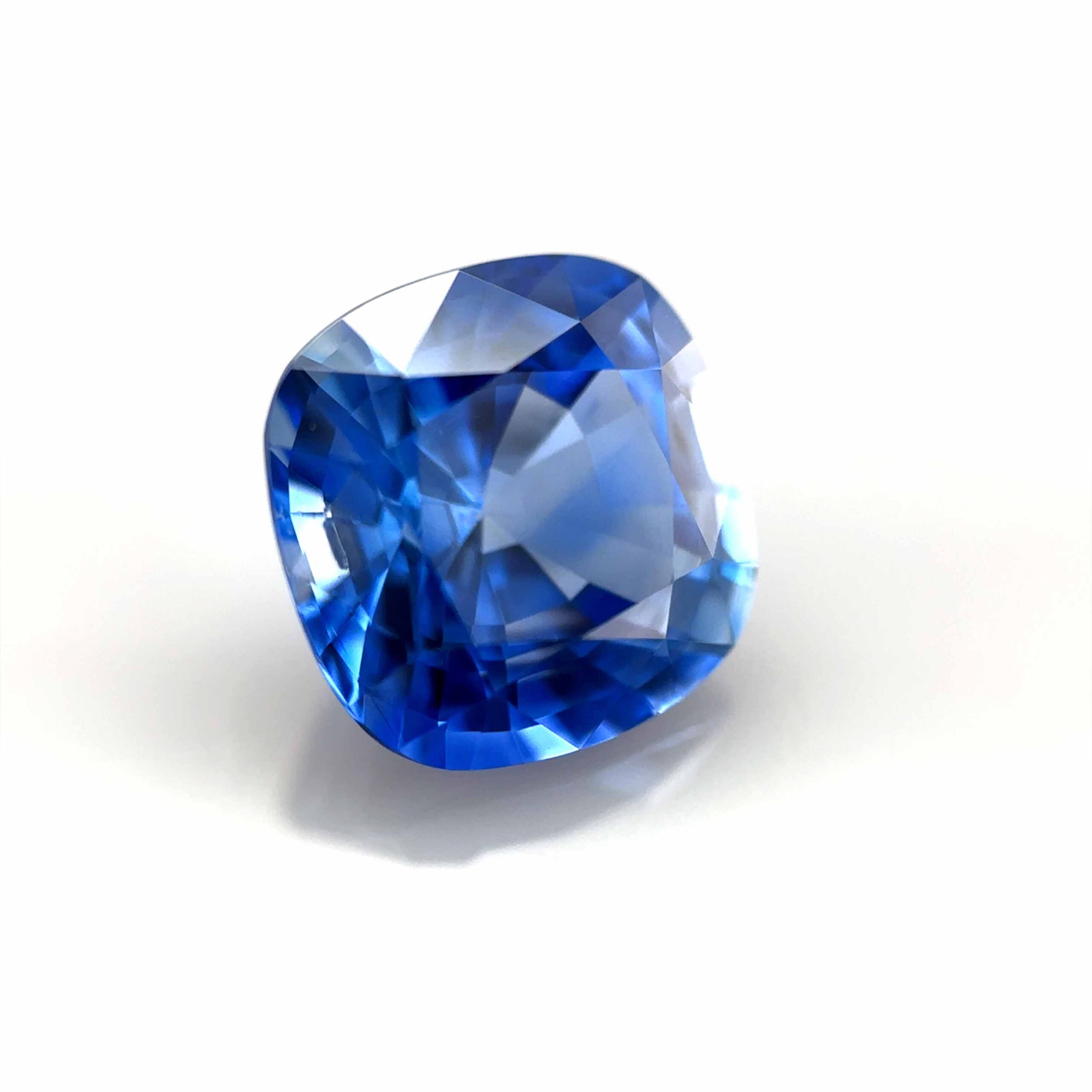 natural unheated blue sapphire cushion cut rare masterpiece high end jewelry