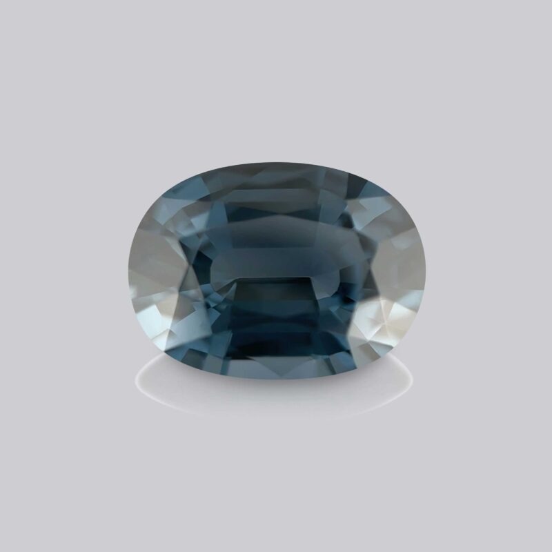 spinelle bleu naturel oval de mahenge certifié pierre precieuse bleu mygem
