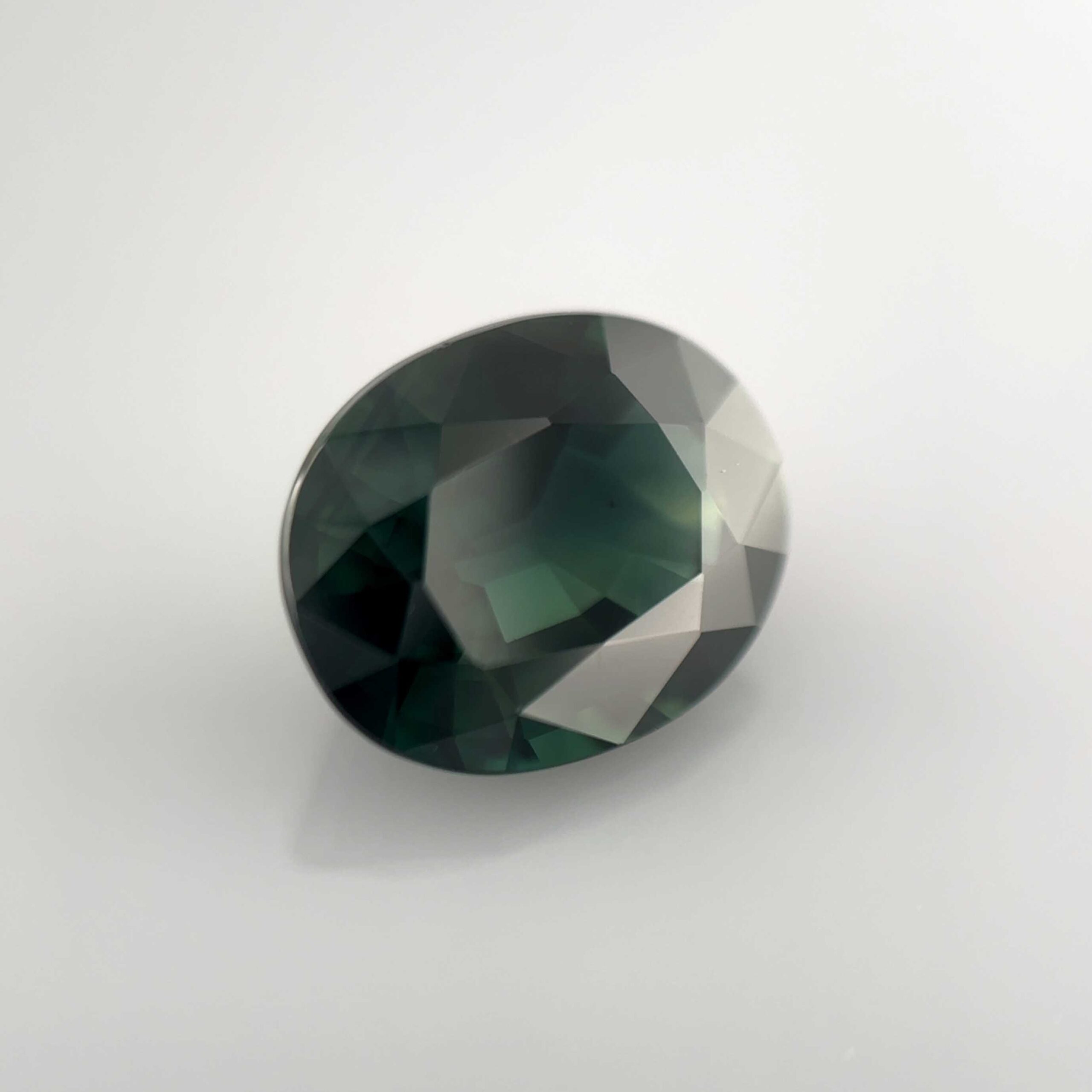 natural unheated green sapphire rare gemstone oval
