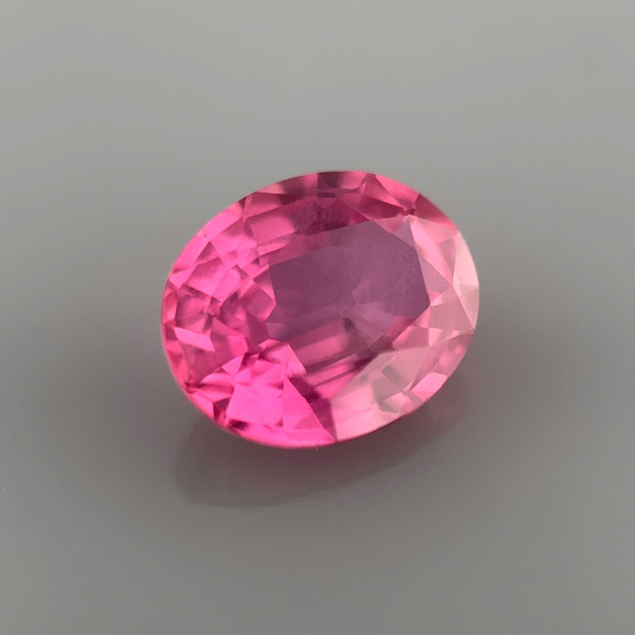 pink sapphire vivid oval unheated