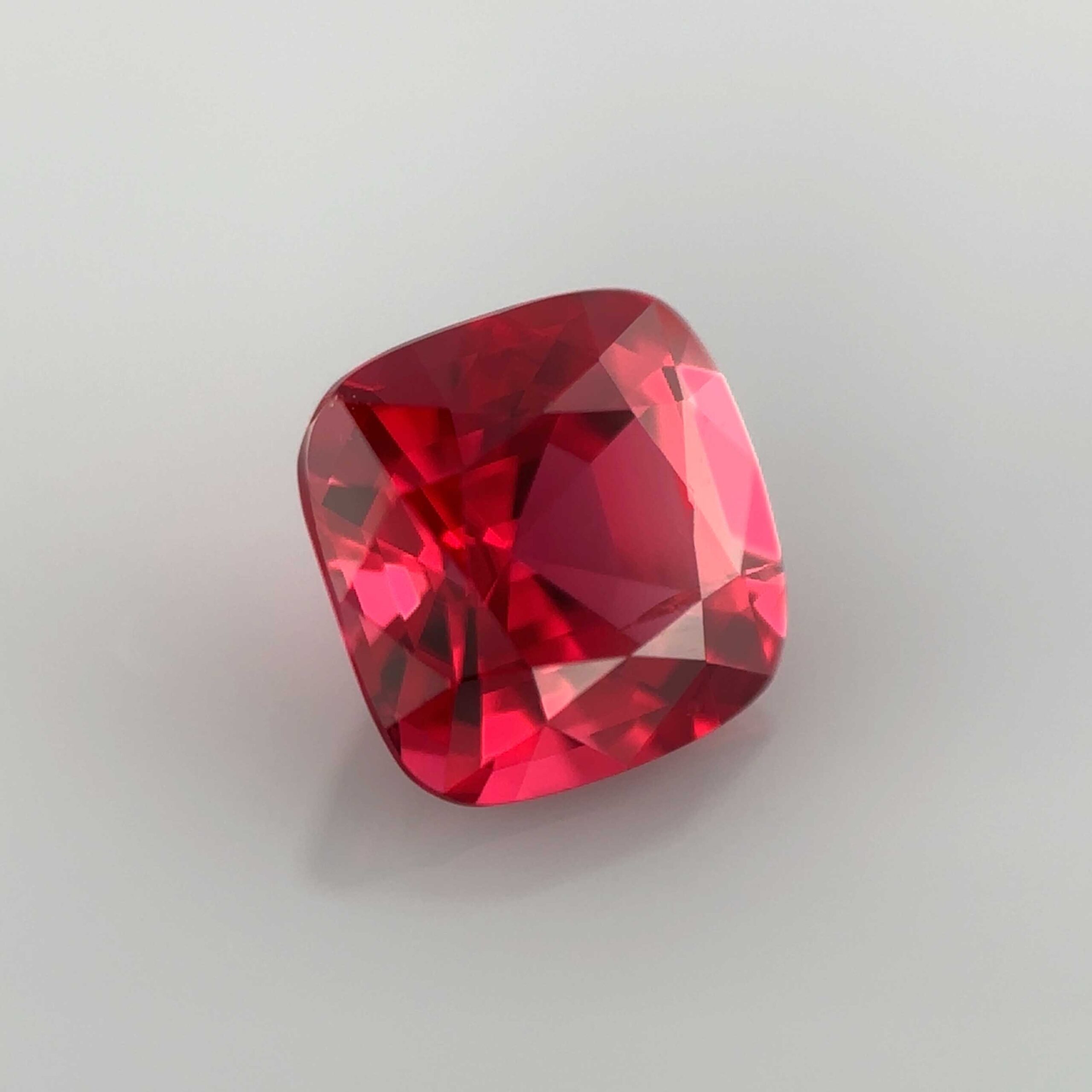 natural red spinel cushion myanmar rare red gemstone ring jeweller