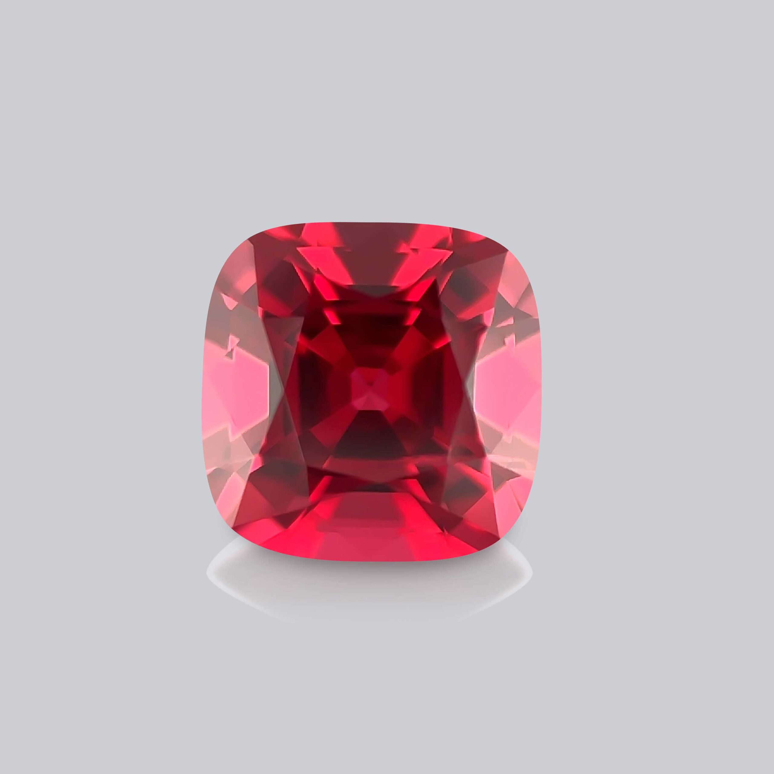 spinelle rouge naturel taille coussin rare pierre précieuse rouge mygem