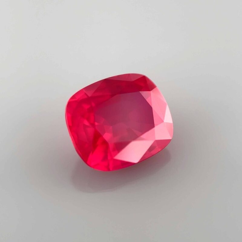natural unheated intense red ruby mozambique cushion rare investment