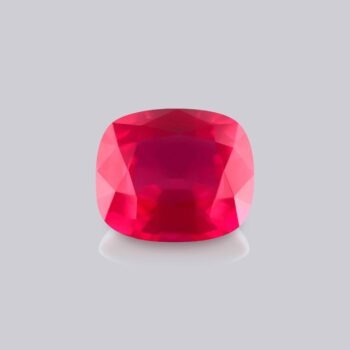 rubis rouge intense naturel non chauffé taille coussin rare investissement pierre précieuse rouge