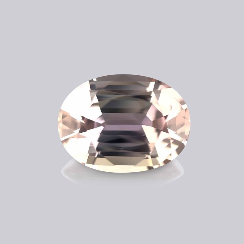 tanzanite rose multicolore naturelle non chauffé ovale certifiée rare mygem pierre précieuse rose