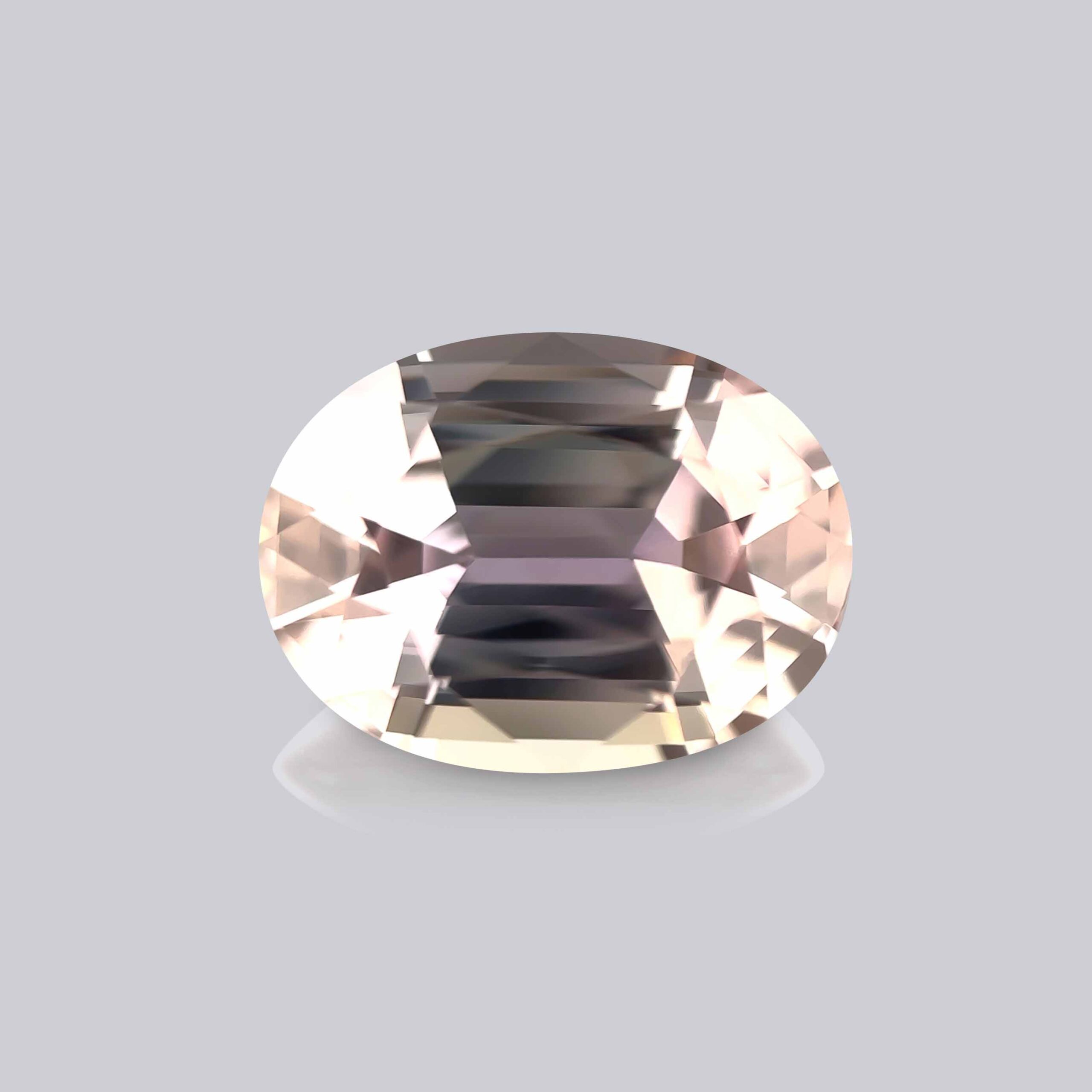 tanzanite rose multicolore naturelle non chauffé ovale certifiée rare mygem pierre précieuse rose