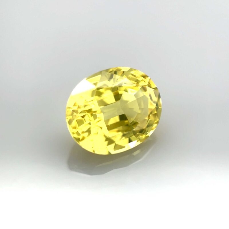 sapphire vivid yellow intense natural unheated certified high end jewellery