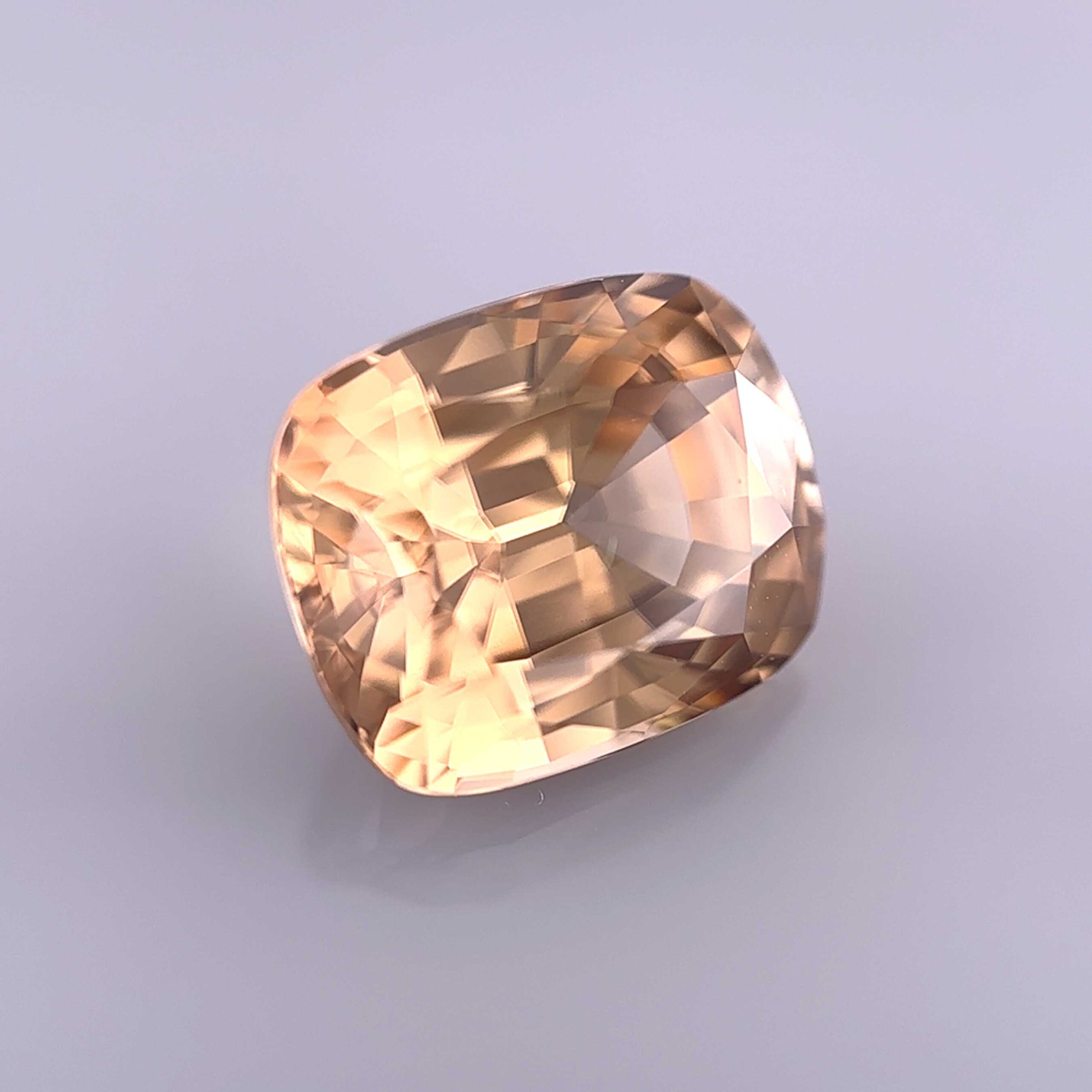 zircon brown cognac natural cushion rare myanmar top stone mygem