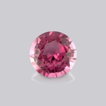 spinelle rose naturel rond mygem pierre rose solitaire bague