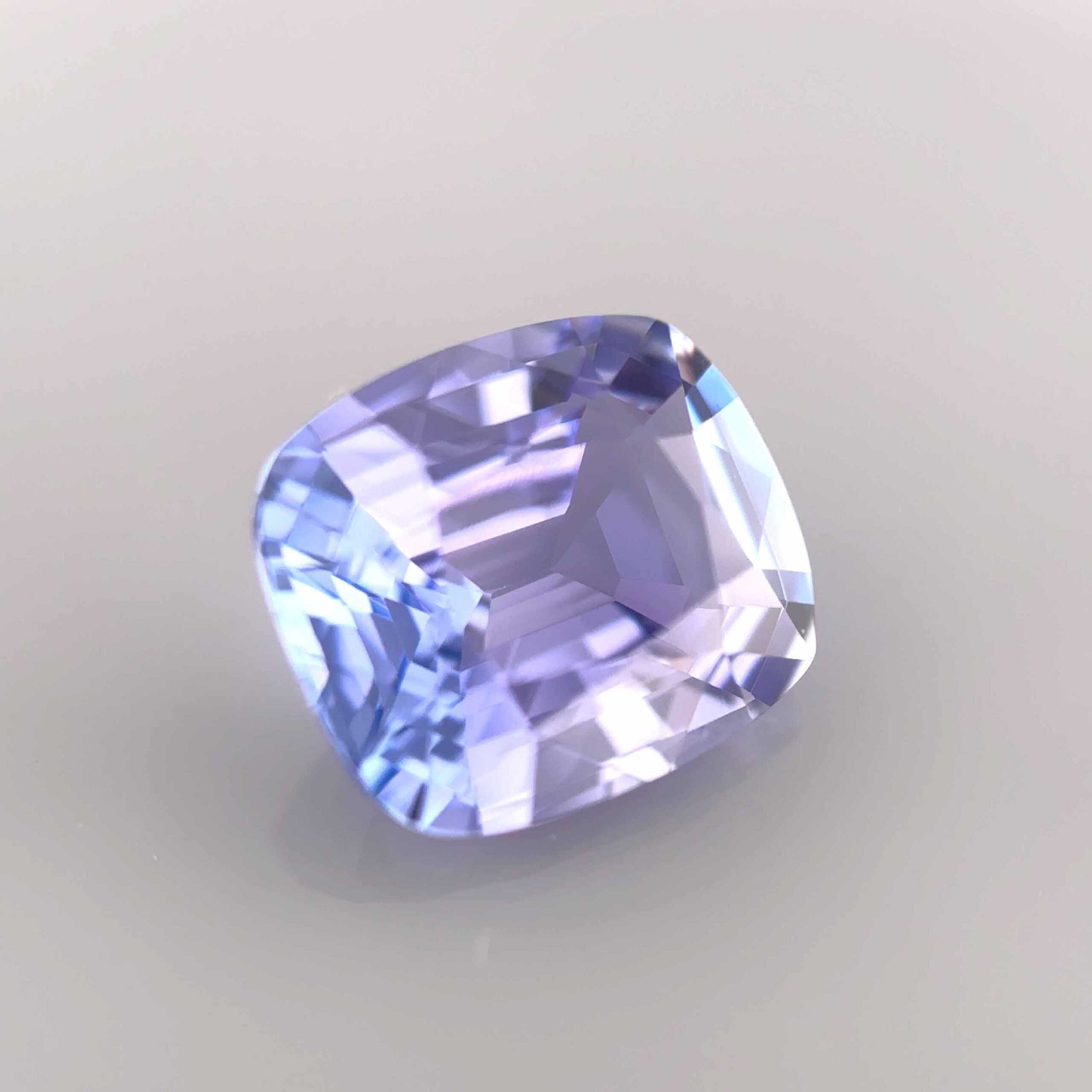 tanzanite natural unheated blue violet cushion gemstone rare