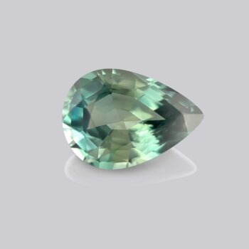 saphir vert poire certifié mygem pierre précieuse verte