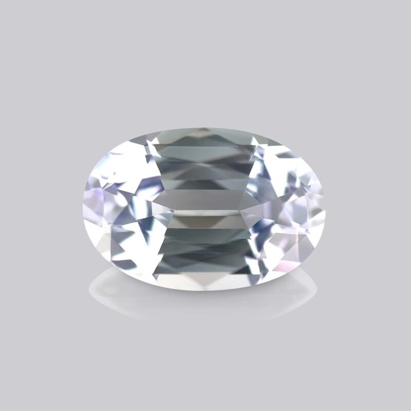 tanzanite bleue pastel naturelle non chauffée certifiée ovale mygem pierre précieuse