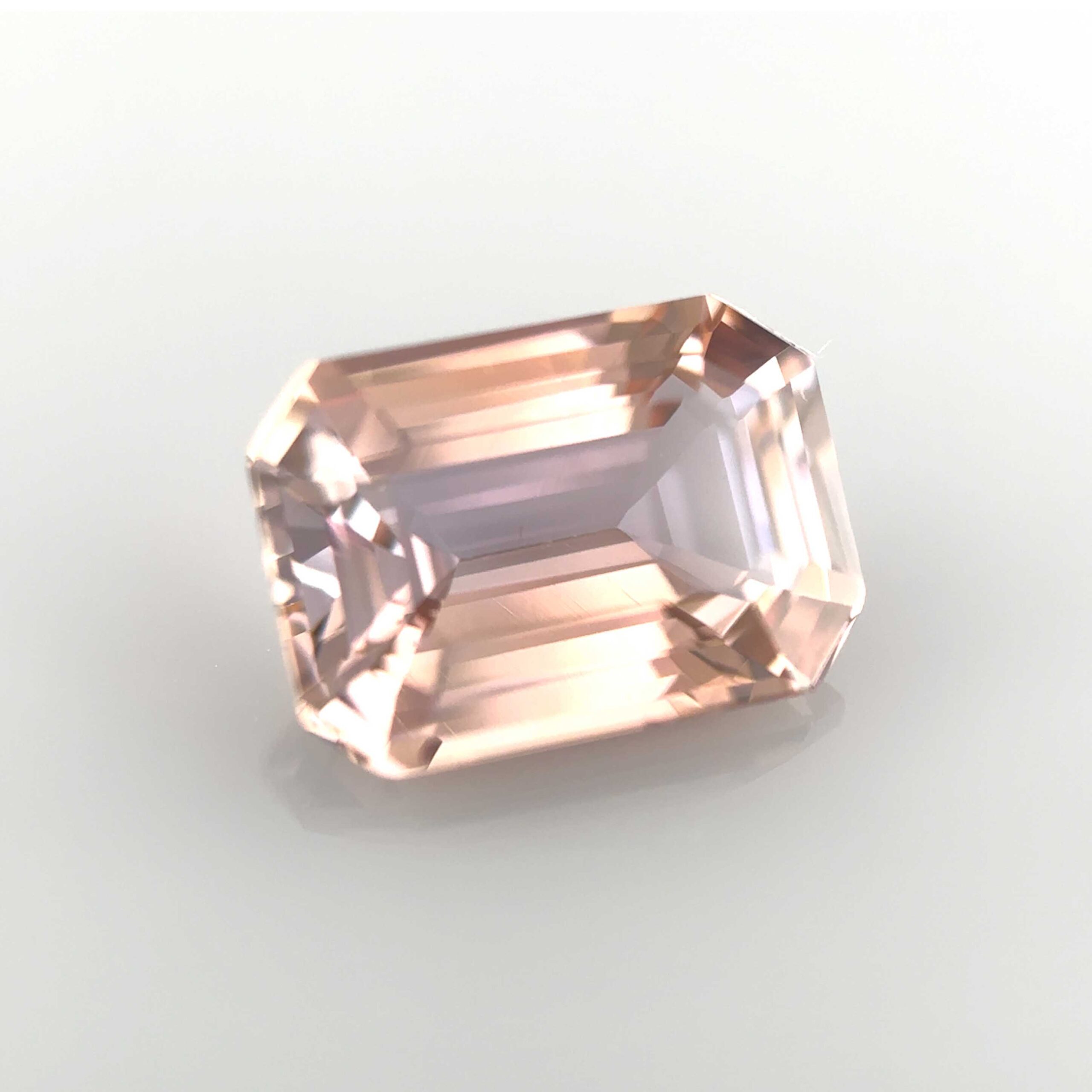 natural pink tanzanite octogonal mygem gemstone